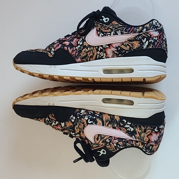 Nike AIR MAX 1 Heritage SPRING MIX Black Floral  Women's Size 7 Rare - Picture 8 of 14